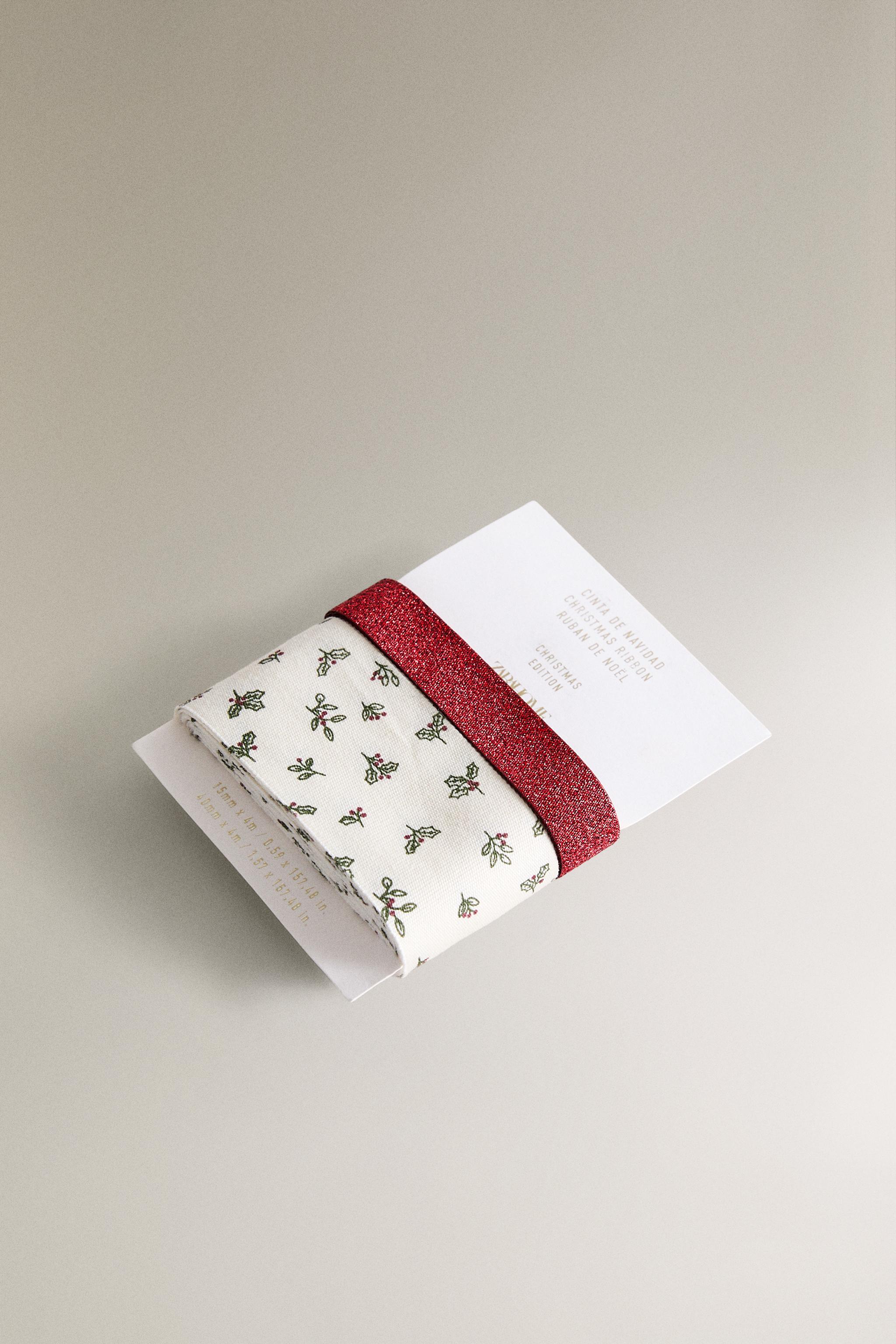 SET OF CHRISTMAS LEAF RIBBONS (SET OF 2)